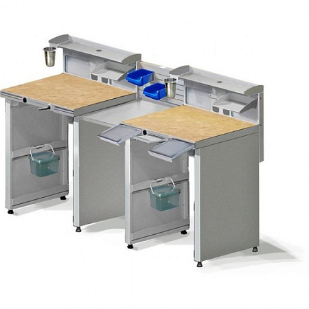 Аверон СЗТ 4.3 МАСТЕР ДУЭТ - стол зубного техника на 2 рабочих места