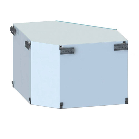 ВИТАЛИЯ Н2 угловой — Навесной медицинский шкаф стеклянная дверца