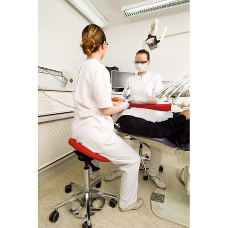 Salli Classic - эргономичный стул врача-стоматолога, со сплошным сиденьем, специальная женская модель