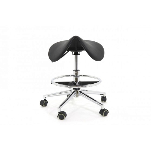 Медтехника Ergo MA01 - эргономичный стул-седло, черный полиуретан