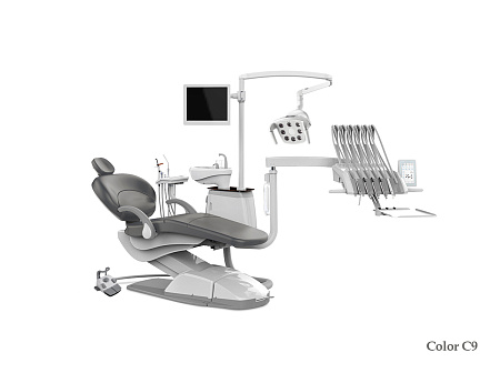 SILVERFOX 8000B-SRS0 – Стоматологическая установка с верхней подачей и с мягкой обивкой