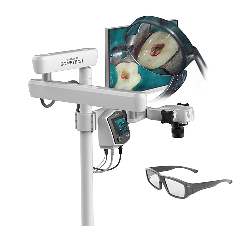 Sometech VOMS-101D - стоматологический операционный 3D-микроскоп (видеомикроскоп)